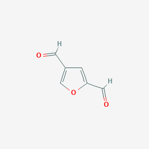 molecular formula C6H4O3 B3279966 2,4-Furandicarboxaldehyde CAS No. 7039-97-6