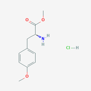 molecular formula C11H16ClNO3 B3280010 (R)-Methyl 2-amino-3-(4-methoxyphenyl)propanoate hydrochloride CAS No. 70601-64-8
