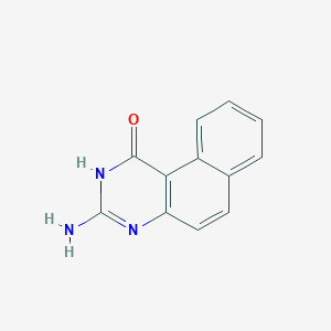 molecular formula C12H9N3O B3280031 3-aminobenzo[f]quinazolin-1(2h)-one CAS No. 7066-25-3