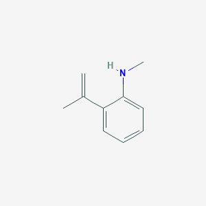 molecular formula C10H13N B3280249 N-Methyl-2-(prop-1-en-2-yl)aniline CAS No. 7117-17-1