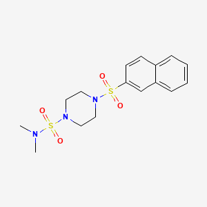 N,N-dimethyl-4-naphthalen-2-ylsulfonylpiperazine-1-sulfonamide