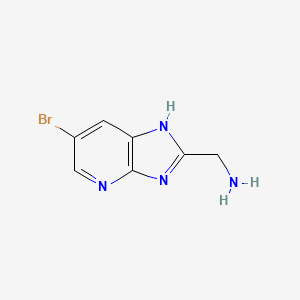 (6-Bromo-1H-imidazo[4,5-b]pyridin-2-yl)methanamine