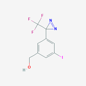 {3-Iodo-5-[3-(trifluoromethyl)-3H-diaziren-3-yl]phenyl}methanol