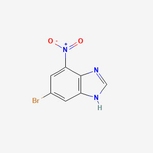 molecular formula C7H4BrN3O2 B3280351 1H-Benzimidazole, 5-bromo-7-nitro- CAS No. 713530-57-5