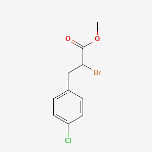 molecular formula C10H10BrClO2 B3280378 Methyl 2-bromo-3-(4-chlorophenyl)propanoate CAS No. 7141-89-1