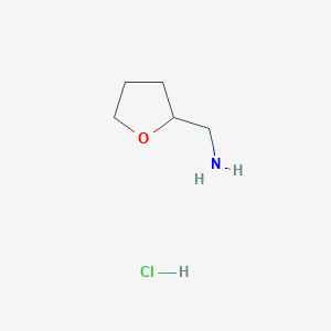 molecular formula C5H12ClNO B3280527 (oxolan-2-yl)methanamine hydrochloride CAS No. 71680-60-9