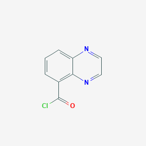 molecular formula C9H5ClN2O B3280583 Quinoxaline-5-carbonyl chloride CAS No. 717871-86-8