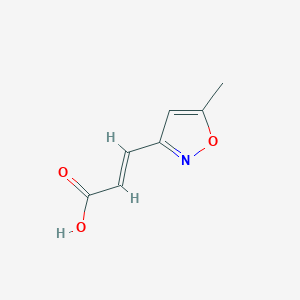 molecular formula C7H7NO3 B3280591 (E)-3-(5-Methylisoxazol-3-yl)acrylic acid CAS No. 71810-79-2