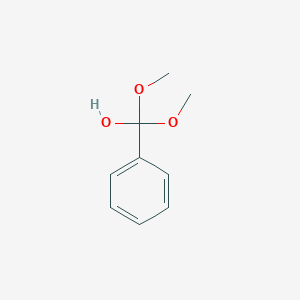 molecular formula C9H12O3 B3280662 Dimethoxy(phenyl)methanol CAS No. 72046-50-5