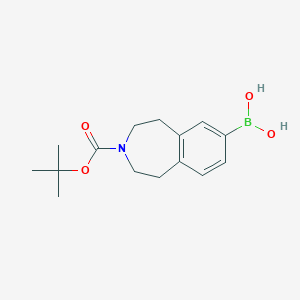 B3280673 [3-[[(1,1-Dimethylethyl)oxy]carbonyl]-2,3,4,5-tetrahydro-1H-3-benzazepin-7-yl]boronic acid CAS No. 720692-77-3