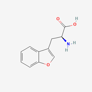 molecular formula C11H11NO3 B3280708 (S)-2-Amino-3-(benzofuran-3-yl)propanoic acid CAS No. 72120-70-8