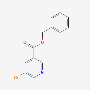 molecular formula C13H10BrNO2 B3280808 Benzyl 5-bromopyridine-3-carboxylate CAS No. 723255-55-8