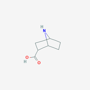 molecular formula C7H11NO2 B3280955 7-Azabicyclo[2.2.1]heptane-2-carboxylic acid CAS No. 72519-19-8