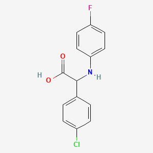 B3280967 (4-Chloro-phenyl)-(4-fluoro-phenylamino)-acetic acid CAS No. 725253-05-4