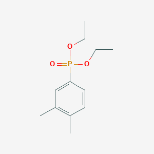 molecular formula C12H19O3P B3280986 4-Diethoxyphosphoryl-1,2-dimethyl-benzene CAS No. 72596-30-6