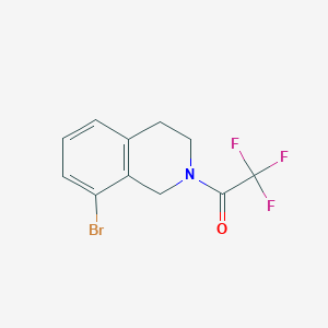 molecular formula C11H9BrF3NO B3280995 1-(8-Bromo-3,4-dihydroisoquinolin-2(1H)-yl)-2,2,2-trifluoroethanone CAS No. 726136-49-8