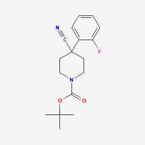 Tert-butyl 4-cyano-4-(2-fluorophenyl)piperidine-1-carboxylate