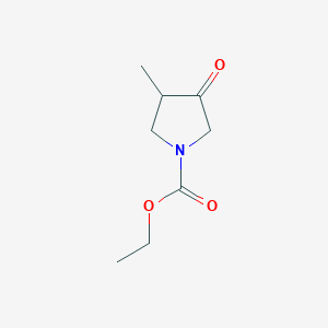 molecular formula C8H13NO3 B3281253 Ethyl 3-methyl-4-oxopyrrolidine-1-carboxylate CAS No. 73193-54-1