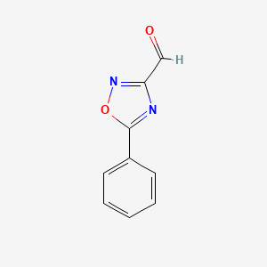 molecular formula C9H6N2O2 B3281266 5-Phenyl-1,2,4-oxadiazole-3-carboxaldehyde CAS No. 73217-79-5