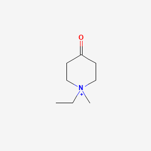 molecular formula C8H16NO+ B3281271 N-ethyl-N-methyl-4-oxo-piperidinium CAS No. 732200-85-0