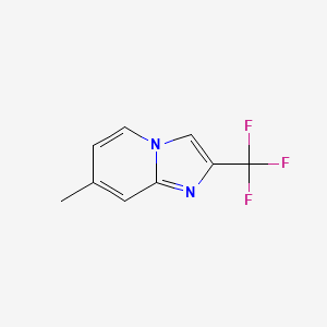 molecular formula C9H7F3N2 B3281273 7-Methyl-2-(trifluoromethyl)imidazo[1,2-a]pyridine CAS No. 73221-15-5