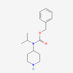 molecular formula C16H24N2O2 B3281275 Isopropyl-piperidin-4-yl-carbamic acid benzyl ester CAS No. 732236-68-9