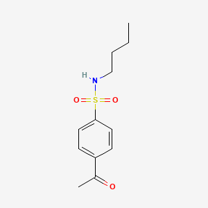 molecular formula C12H17NO3S B3281370 4-acetyl-N-butylbenzene-1-sulfonamide CAS No. 733031-17-9