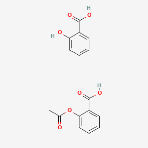 molecular formula C16H14O7 B3281610 Aspirin salicylic acid CAS No. 73836-71-2