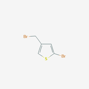 molecular formula C5H4Br2S B3281658 2-Bromo-4-(bromomethyl)thiophene CAS No. 73919-93-4