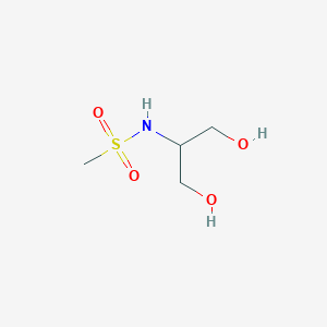 molecular formula C4H11NO4S B3281758 N-(1,3-dihydroxypropan-2-yl)methanesulfonamide CAS No. 740801-47-2