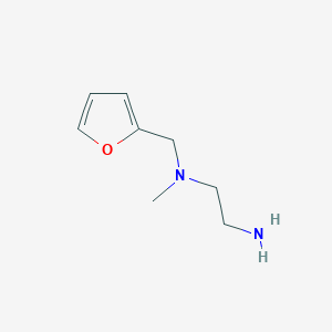 molecular formula C8H14N2O B3281799 N1-(Furan-2-ylmethyl)-N1-methylethane-1,2-diamine CAS No. 741290-33-5