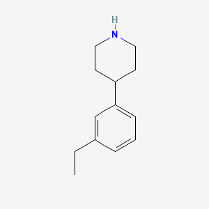 molecular formula C13H19N B3281808 4-(3-Ethylphenyl)piperidine CAS No. 74150-55-3
