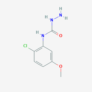 molecular formula C8H10ClN3O2 B3281955 3-Amino-1-(2-chloro-5-methoxyphenyl)urea CAS No. 743397-09-3