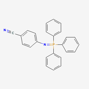 molecular formula C25H19N2P B3281992 4-((Triphenyl-l5-phosphanylidene)amino)benzonitrile CAS No. 74395-06-5