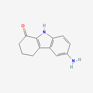 molecular formula C12H12N2O B3282197 6-amino-2,3,4,9-tetrahydro-1H-carbazol-1-one CAS No. 746663-45-6