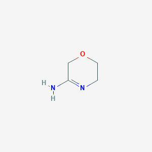 molecular formula C4H8N2O B3282240 2H-1,4-Oxazin-3-amine, 5,6-dihydro- CAS No. 747408-16-8