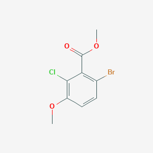 molecular formula C9H8BrClO3 B3282468 Methyl 6-bromo-2-chloro-3-methoxybenzoate CAS No. 750586-08-4