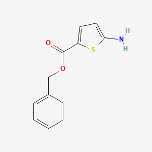 molecular formula C12H11NO2S B3282474 Benzyl 5-aminothiophene-2-carboxylate CAS No. 750586-57-3