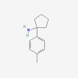 molecular formula C12H17N B3282489 1-(4-Methylphenyl)cyclopentanamine CAS No. 75095-83-9