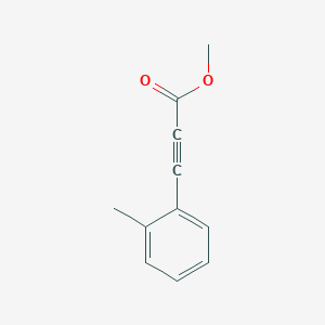 molecular formula C11H10O2 B3282530 Methyl 3-(2-methylphenyl)prop-2-ynoate CAS No. 7517-82-0