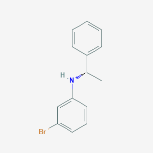 molecular formula C14H14BrN B3282622 (S)-3-Bromo-N-(1-phenylethyl)-aniline CAS No. 753483-60-2