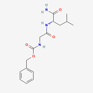 molecular formula C16H23N3O4 B3282626 Z-Gly-leu-NH2 CAS No. 7535-72-0