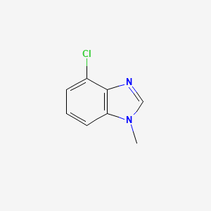 molecular formula C8H7ClN2 B3282667 4-chloro-1-methyl-1H-benzo[d]imidazole CAS No. 75438-01-6