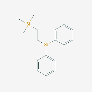 molecular formula C17H24Si2 B3282706 Silane, [2-(diphenylsilyl)ethyl]trimethyl- CAS No. 7555-62-6