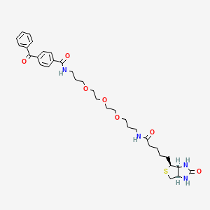 molecular formula C34H46N4O7S B3282758 Biotin-PEG3-benzophenone CAS No. 756525-96-9