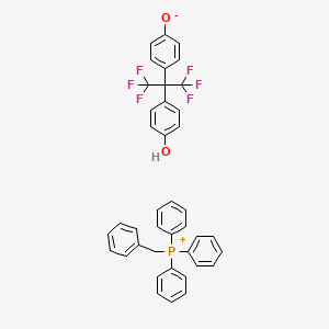molecular formula C40H31F6O2P B3282829 benzyl(triphenyl)phosphanium;4-[1,1,1,3,3,3-hexafluoro-2-(4-hydroxyphenyl)propan-2-yl]phenolate CAS No. 75768-65-9