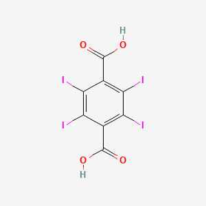 molecular formula C8H2I4O4 B3283019 2,3,5,6-Tetraiodoterephthalic acid CAS No. 7606-84-0