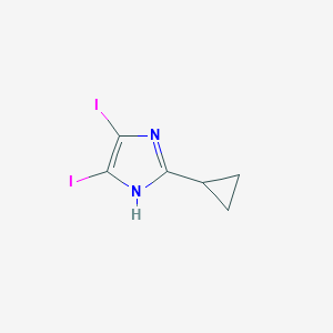 1H-Imidazole, 2-cyclopropyl-4,5-diiodo-