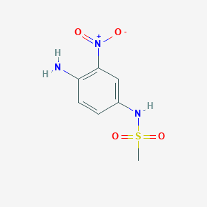 molecular formula C7H9N3O4S B3283219 N-(4-amino-3-nitrophenyl)methanesulfonamide CAS No. 76345-45-4