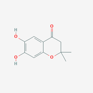 molecular formula C11H12O4 B3283222 2,2-Dimethyl-6,7-dihydroxy-4-chromanone CAS No. 76348-95-3